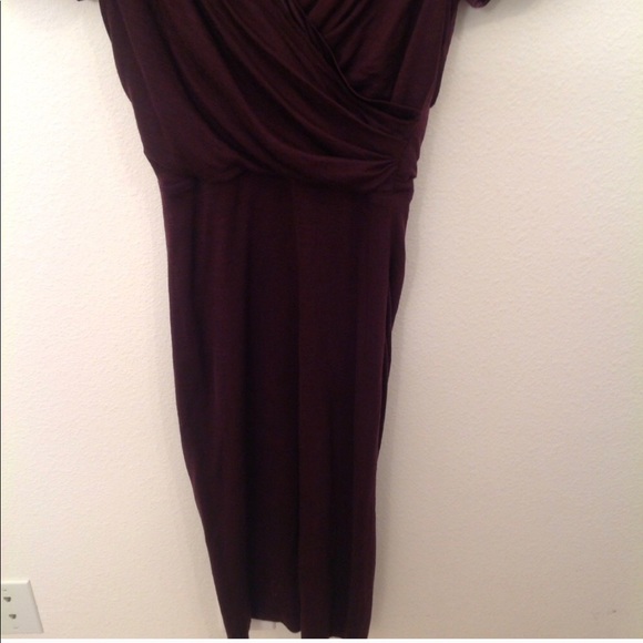 Dolce & Gabbana Dress Maroon Wool Silk - Picture 4 of 8